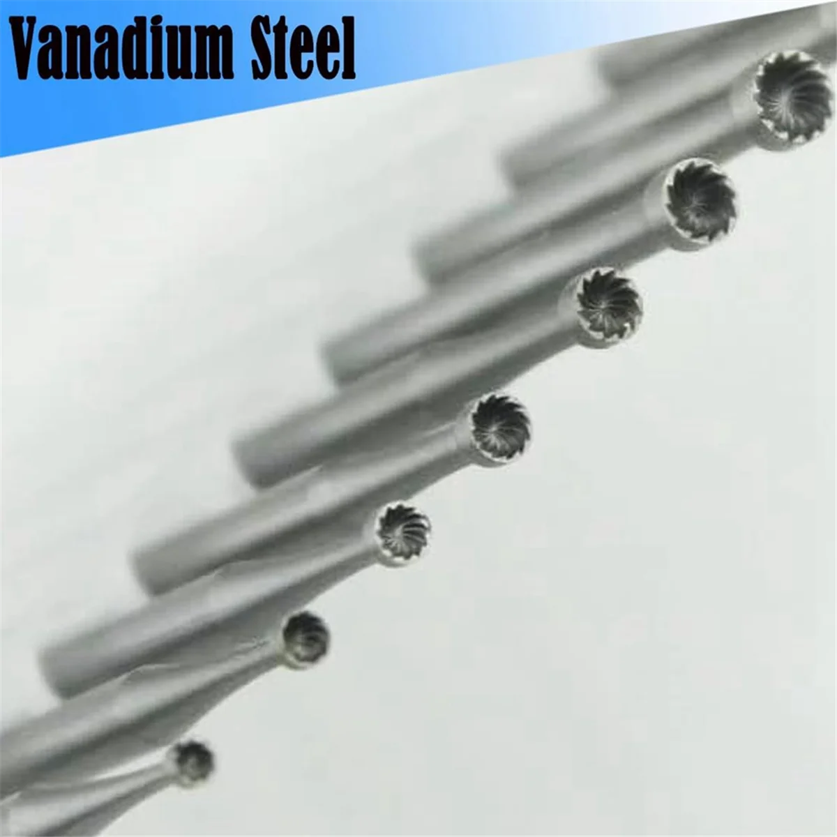 Brocas redondas para fabricación de joyas, 6 piezas, Copa redonda, vástago de 3/32 pulgadas