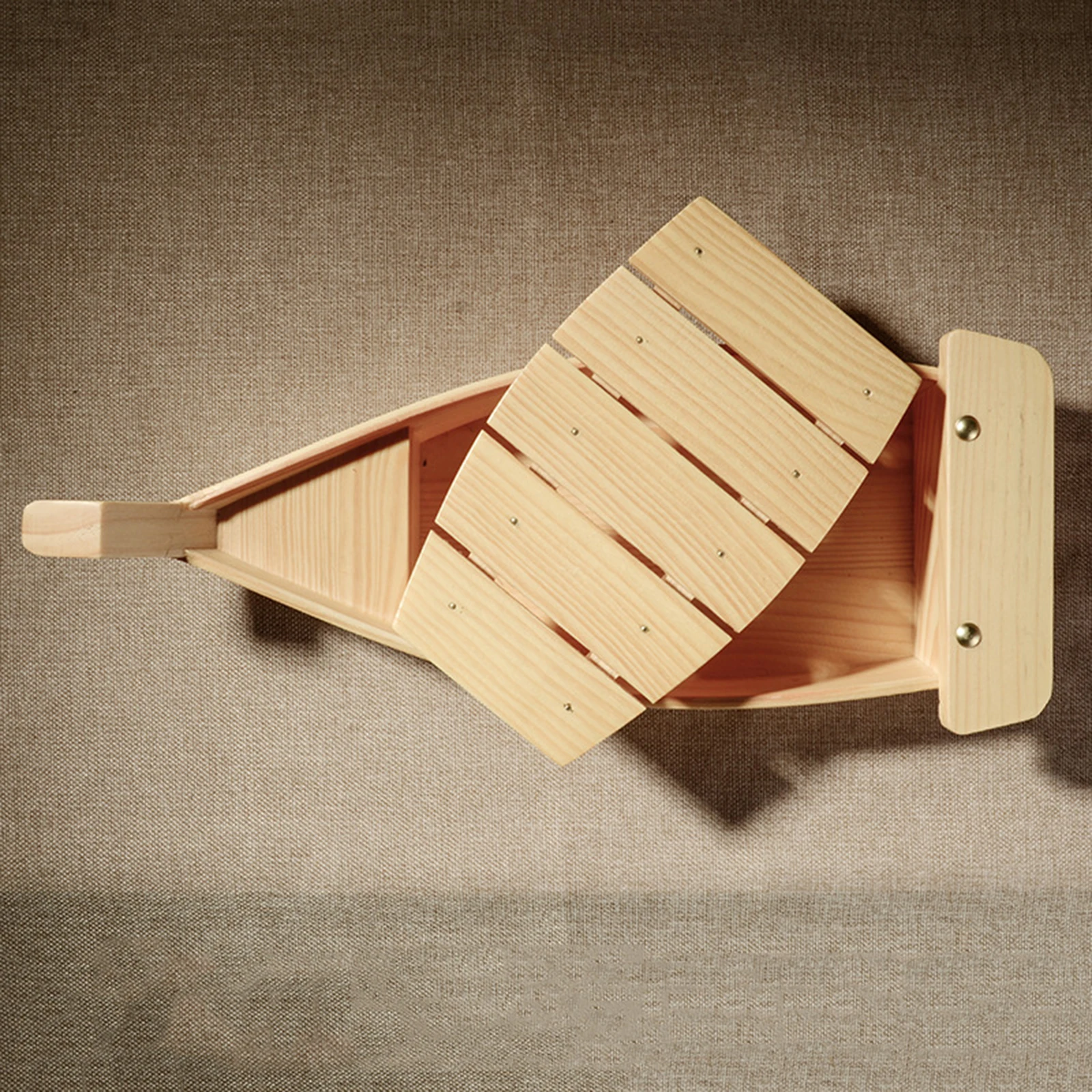 Wooden Sushi Boat Pine Creative Tableware Japanese Sushi Sashimi Platter Cuisine Decoration Sushi Boat For Tea House Plate Table