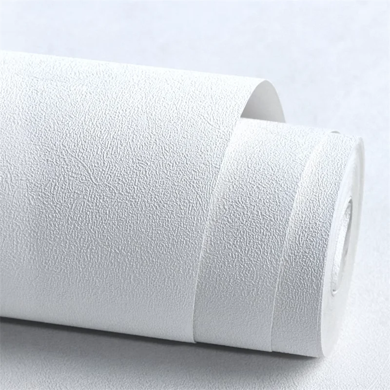

Nordic Solid Solid Solid White Wallpaper Living Room Bedroom Clothing Store home decor Wall paper Non Self Adhesive papier peint