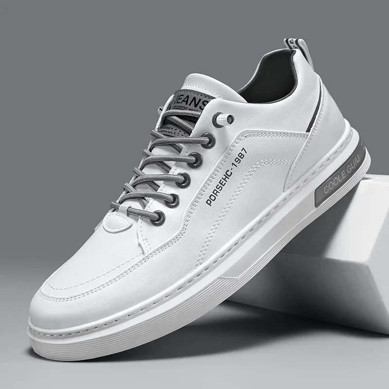 Original men casual shoes breathable white sneakers fashion driving walking tennis shoes for male skate flats