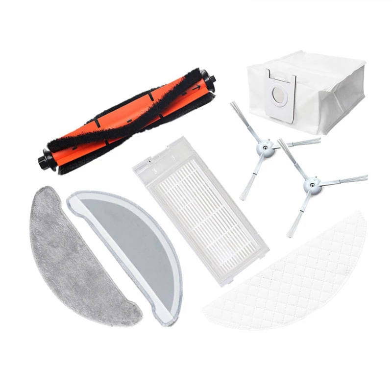 แปรงด้านข้างกรองแปรงหลักถุงเก็บฝุ่นอุปกรณ์เสริมสําหรับ Roidmi Eve Plus เครื่องดูดฝุ่นหุ่นยนต์