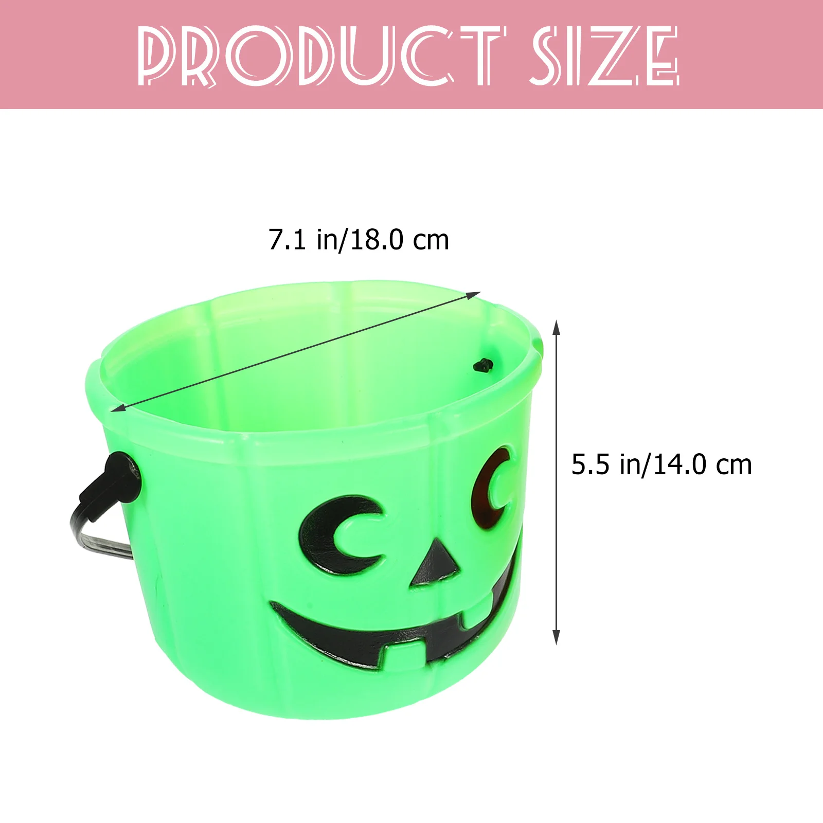 

4pcs Halloween Candy Bucket Pumpkin Shaped Plastic Bucket For Kids Trick-Or-Treat Party Favor Portable Gift Storage Container