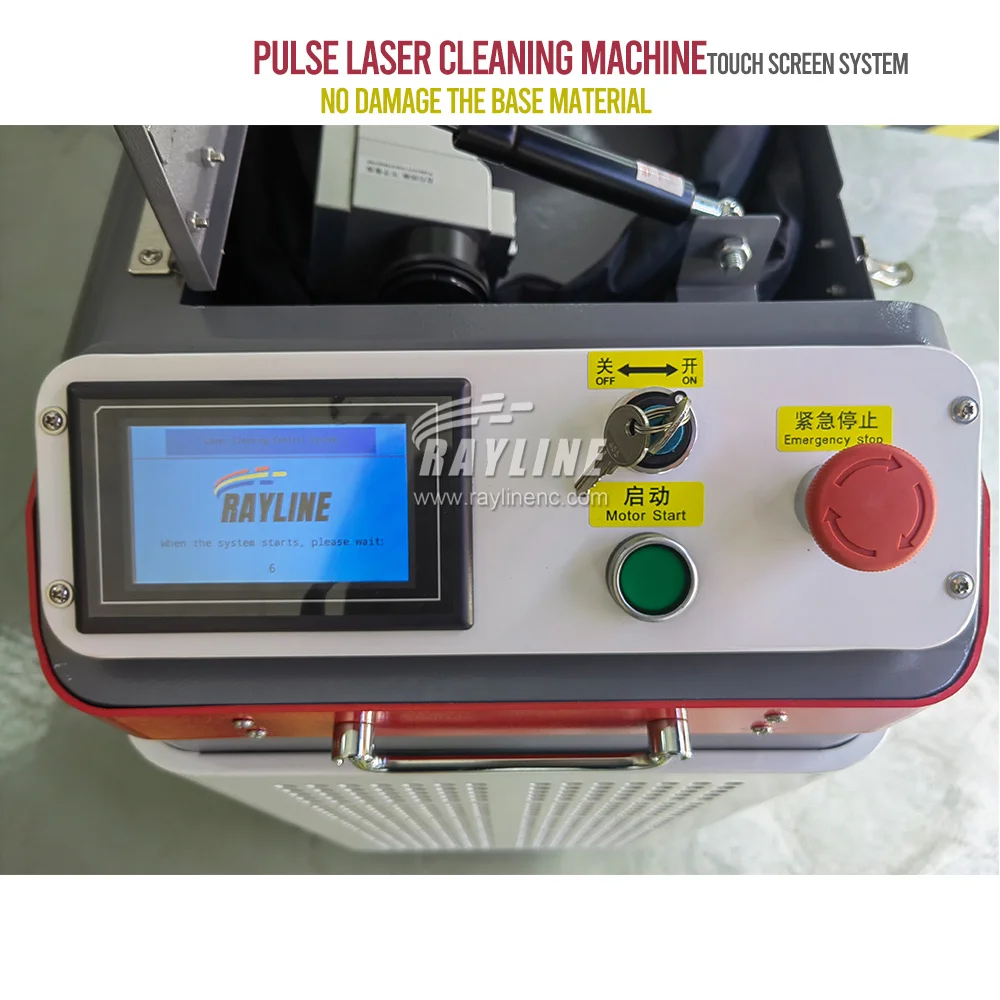 

200w Pulsed Laser Cleaning Machine Industrial Handheld Laser Cleanier Metal Rust Wood Stone Graffiti furniture paint removal