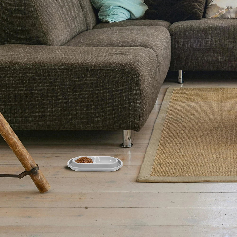 

Anti Ant Cat Bowl Dog Food Water Dishes Dual Puppy Bowls Plastic Outdoor Feeder Pet Ants Away Kitten Proof