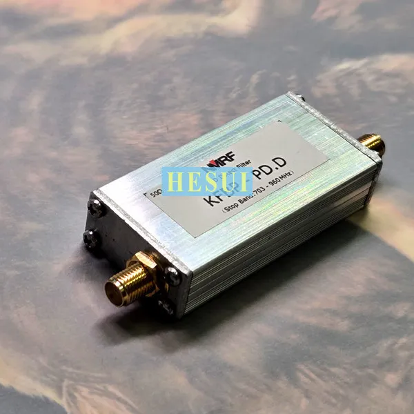 Special filter for partial discharge detection of 300~ 1500MHz wide stopband power equipment, SMA interface