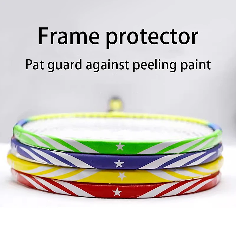 Badminton Racket Protection Sticker With Full Frame Anti-Collision Strip, Racket Head Protection Wire