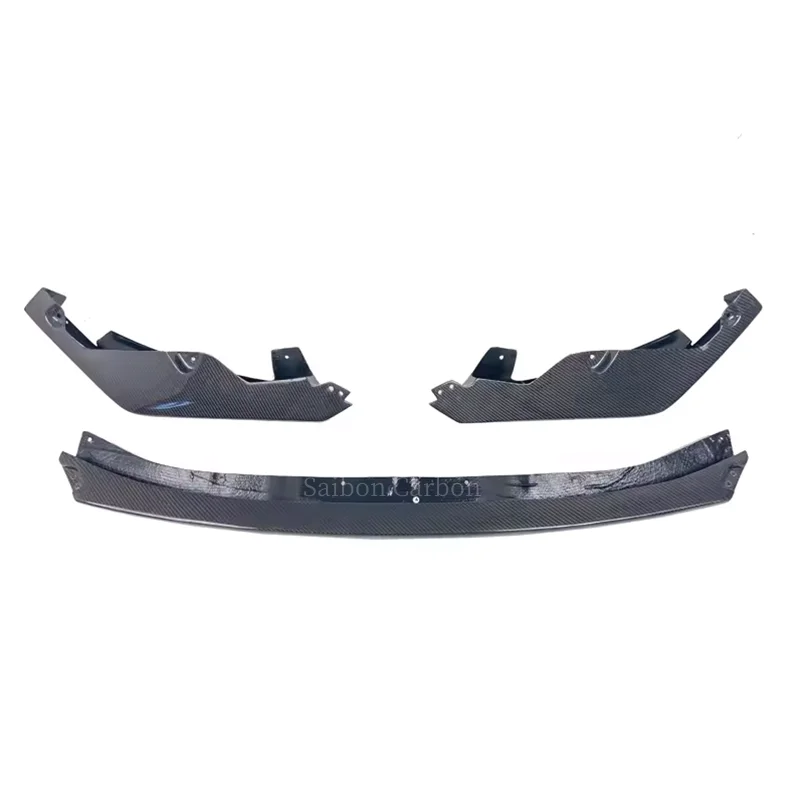 G80 M3 Front Lip V style Carbon Fiber Front Bumper Chin Lip Spoiler For BMW G80 M3 G82 G83 M4 2022 3-PC V style