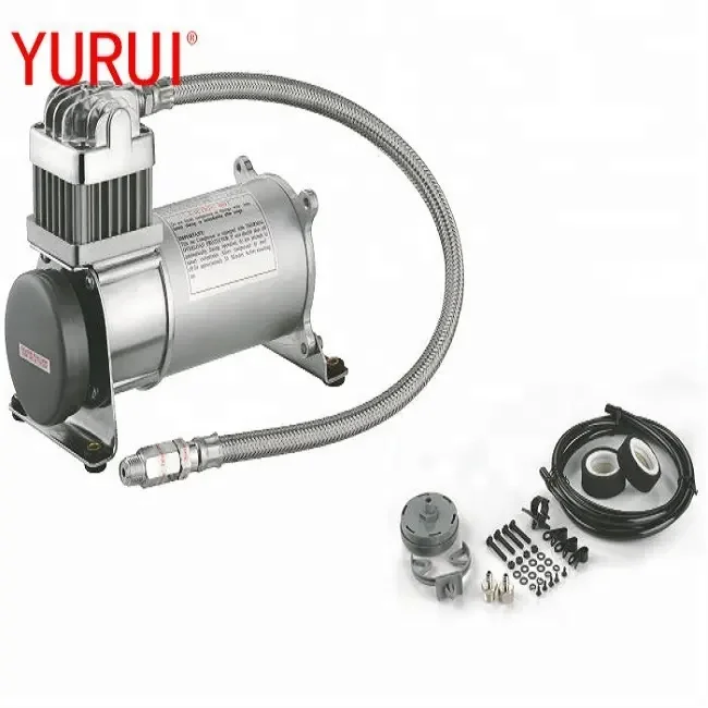 Compressor de ar de suspensão de caminhão resistente DC 12/24V 1.55 CFM Bomba de compressor de ar de pneu