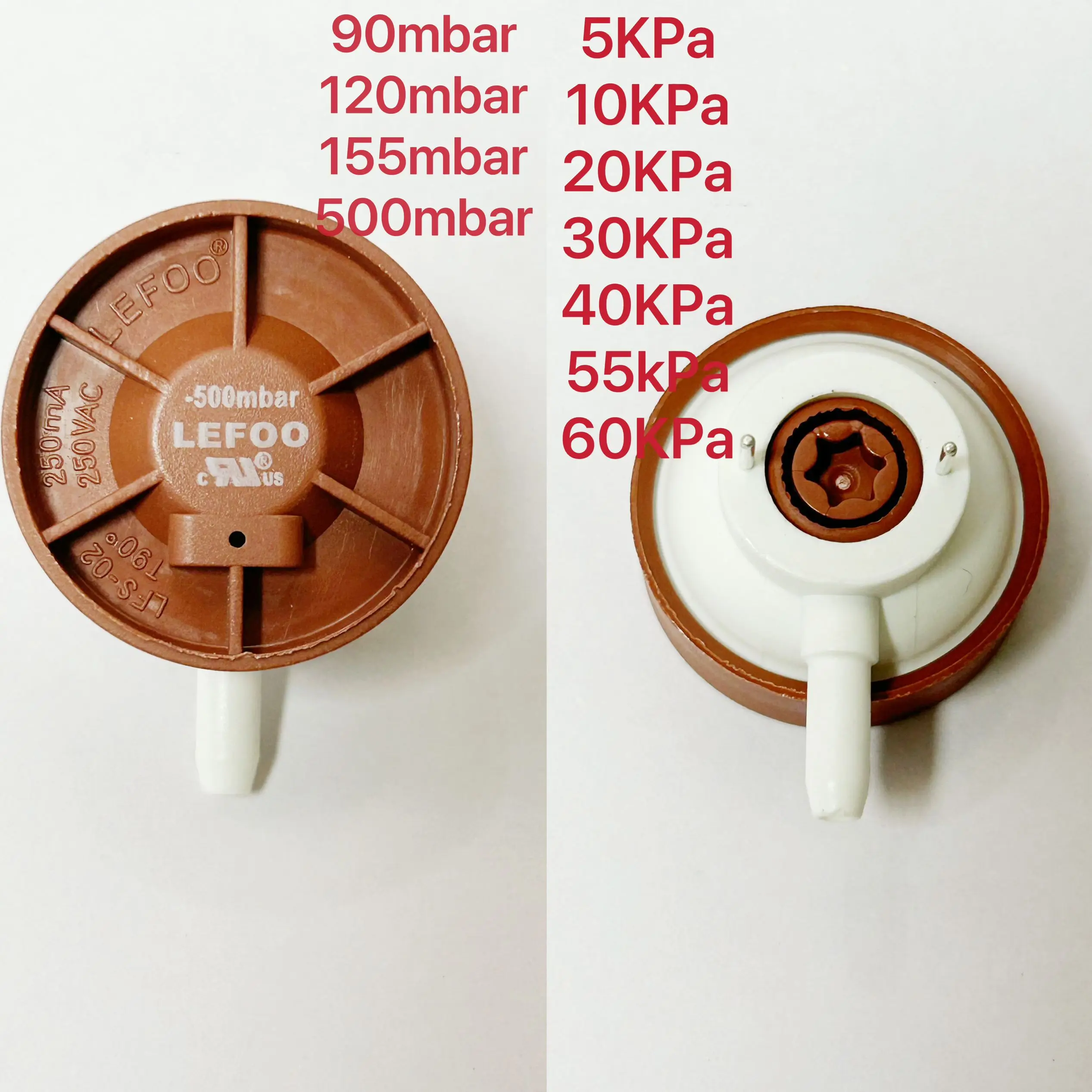 1PCS/LOT LFS-02/KBQ-02B 90mbar 500mbar 60KPa Vacuum Packaging Machine Vacuum Cleaner PCB Negative Pressure Switch