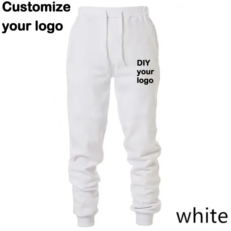 DIY customizes your logo sports pants, running fitness sanitary pants, men's and women's casual jogging pants, long pants