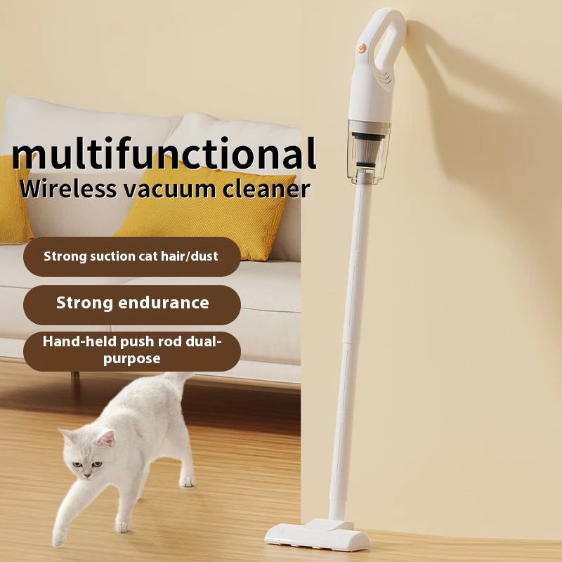 

Беспроводной пылесос 15000 Па Stick Handheld 2 в 1, легкий пылесборник на 600 мл, мультифильтрационная система, моющийся фильтр для дома