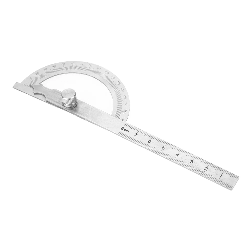Angle Finder Ruler Stainless Steel Angle Finder 0-180 Degree Stainless Steel Protractor Goniometer Angle Finder Gauge 15cm Ruler