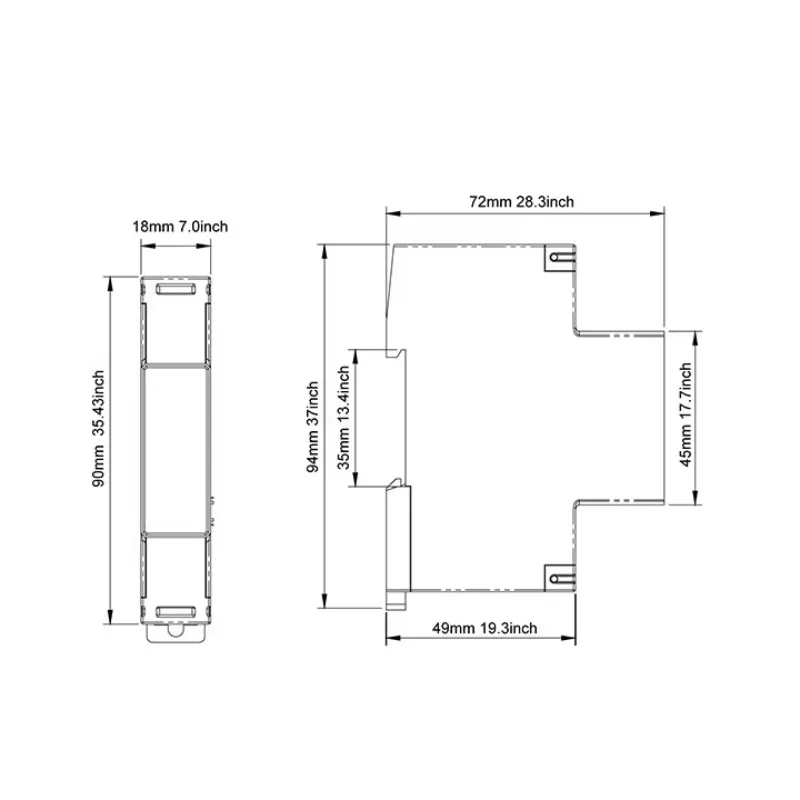 

MID Single Phase Din Rail Watt Meter Digital kWh Meter Pulse Output RS485 Modbus Energy Meter