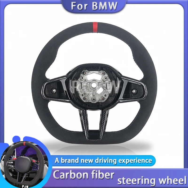 Automotive carbon fiber steering wheel for BMW 3 4 Series G20 G21 G80 G81 G22 G23 G26 Car modification interior accessories