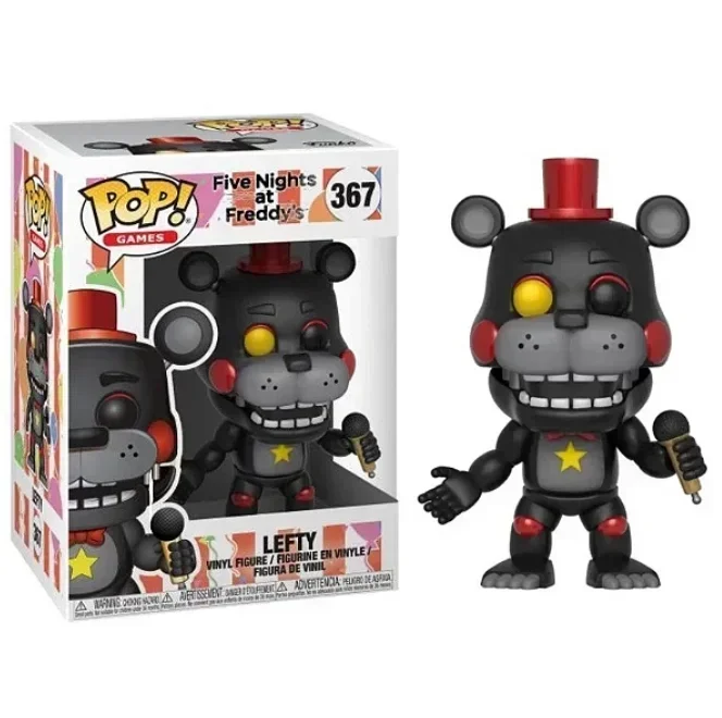 FUNKO POP Five Nights At Freddy's Lefty367 # Figura de Vinilo de 10 cm, Muñeco Coleccionable de PVC, Juguetes para Niños, Regalo de Cumpleaños