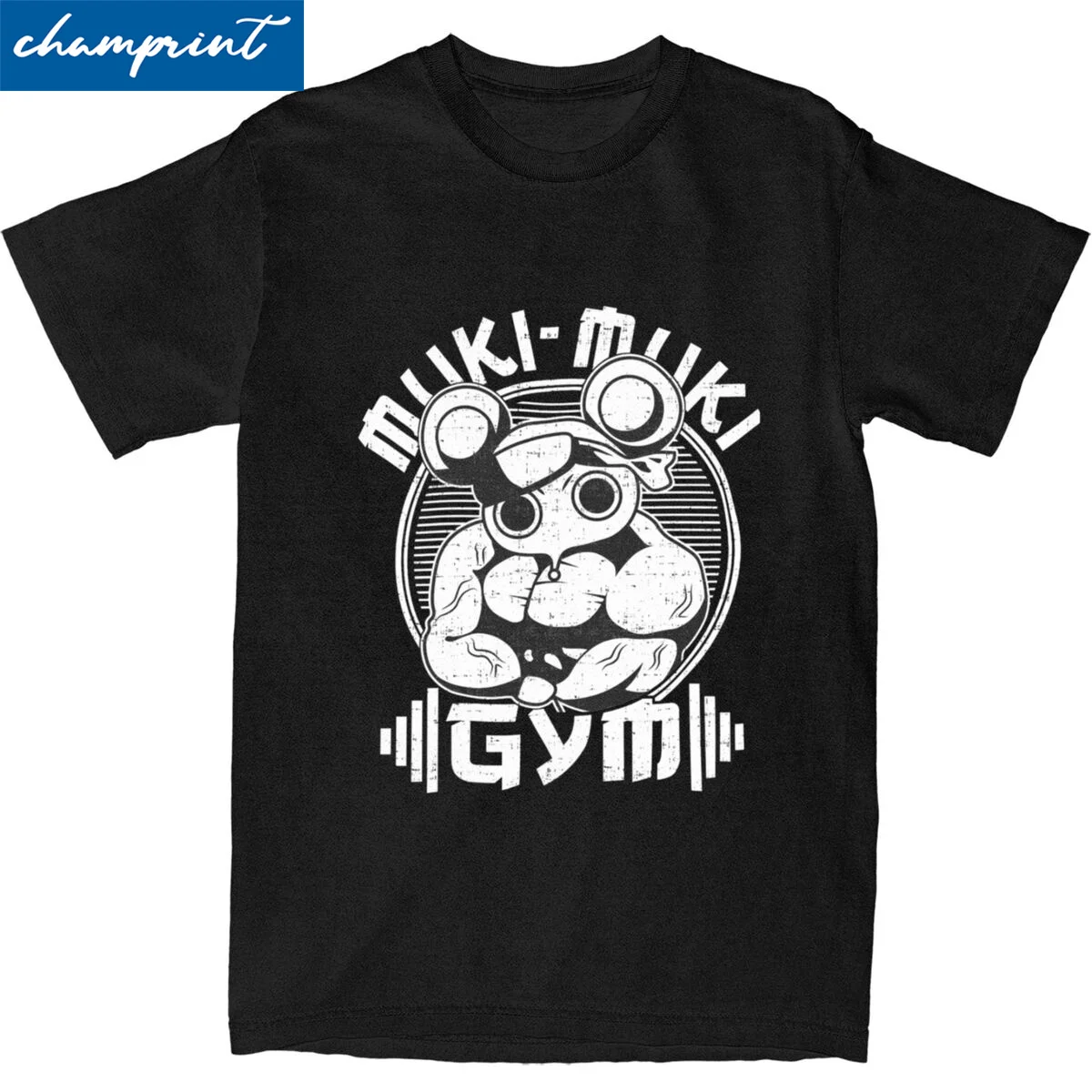 

Demon Slayer Muki-Muki Gym T Shirts for Men Women Cotton Vintage T-Shirt Crew Neck Tees Short Sleeve Clothes Plus Size