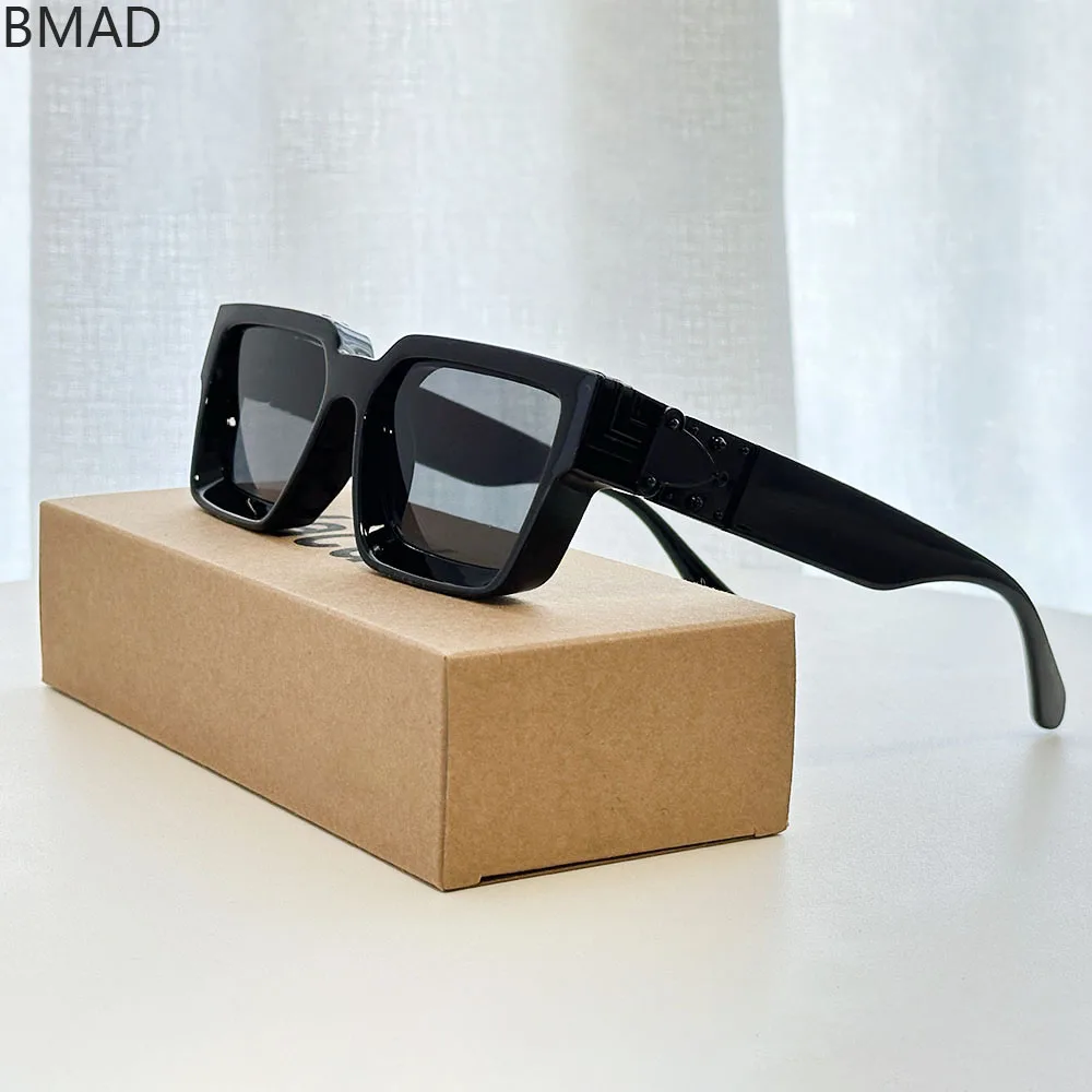Nova tendência óculos de sol para homens quadrados ao ar livre óculos de férias vintage lentes oculos designer óculos de sol gafas lunette