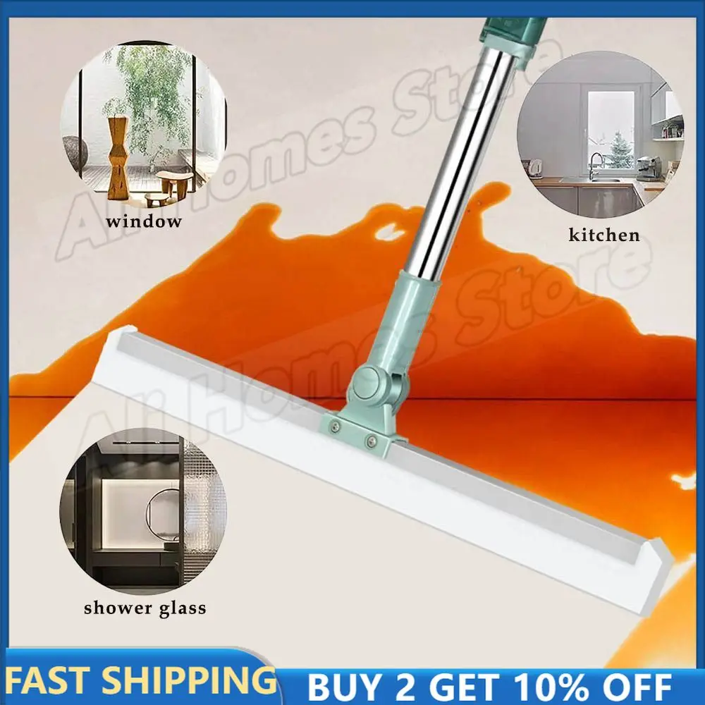 Wiper Silicone Ground 3-in-1 Floor Scanner Cleaning Squeegee Toilet Magic Broom Sweeping Artifact Ground Silicone Mop for Floors