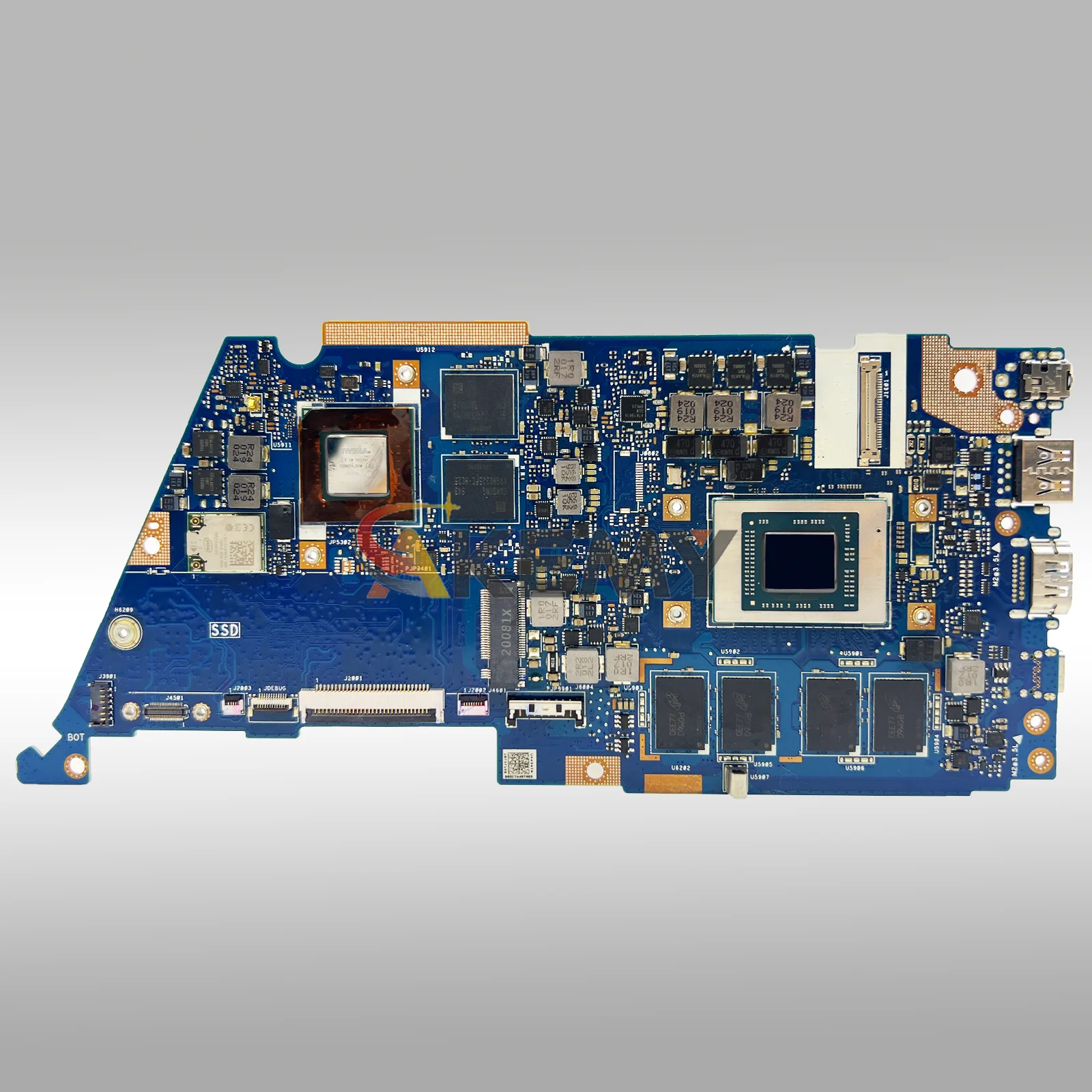Ux434iq placa-mãe do portátil para asus zenbook ux434i q407iq ux434iq notebook mainboard com r3 r5 r7 cpu 100% testes ok navio rápido