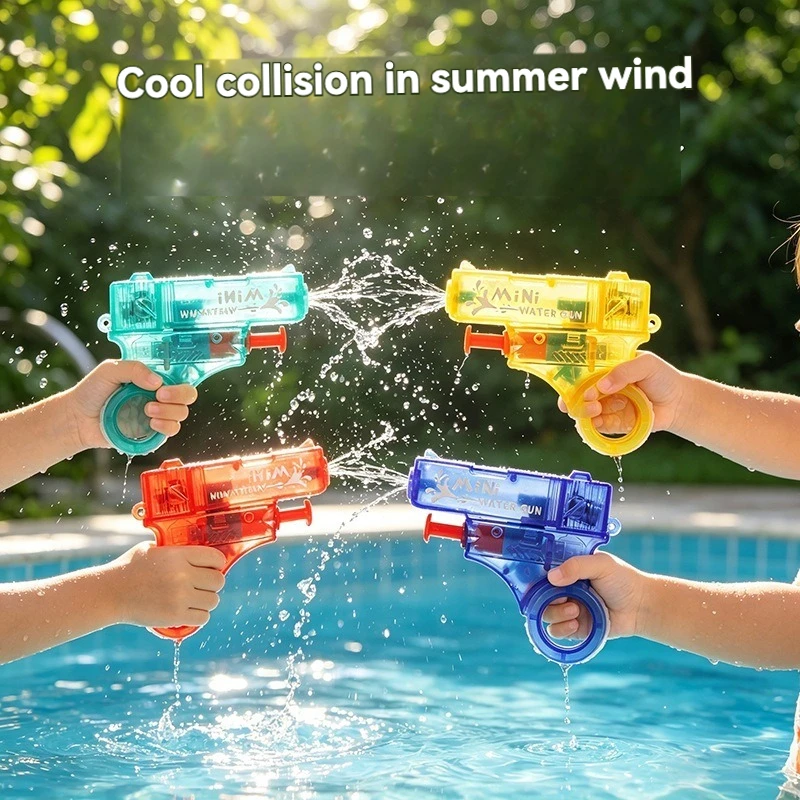 

New Small Water Gun Toy Water Spray High Pressure Play Outdoor Beach Summer Glowing Water Gun Children's Toy
