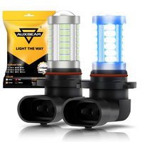 AUXBEAM Pair Car LED Light Bulbs 9005/9006 Plug Type Fit For Turn Signal Brake, Reverse Lamp CJ-3020-33 LED Bulb Ice Blue Light