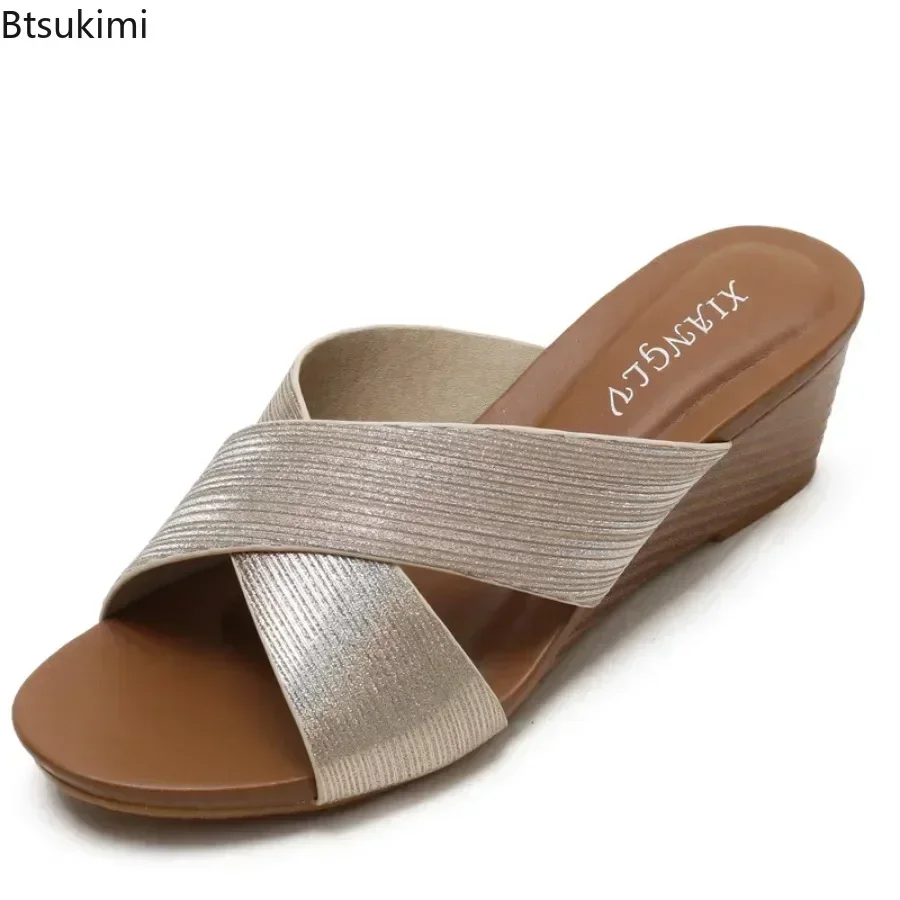 

2025 Women's Summer Casual Sandals Fashion Wedges Roman Sandals Open Toe Holiday Travel Shoes for Women Bohemian Sandals Shoes