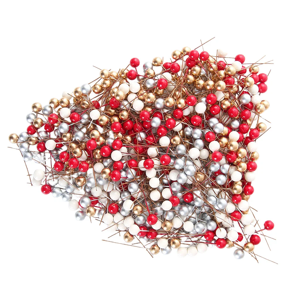 200 قطعة من صندوق هدايا الزفاف DIY لتزيين توت عيد الميلاد صديق للبيئة من البلاستيك الاصطناعي للتصوير الفوتوغرافي في عطلة الإكليل #1