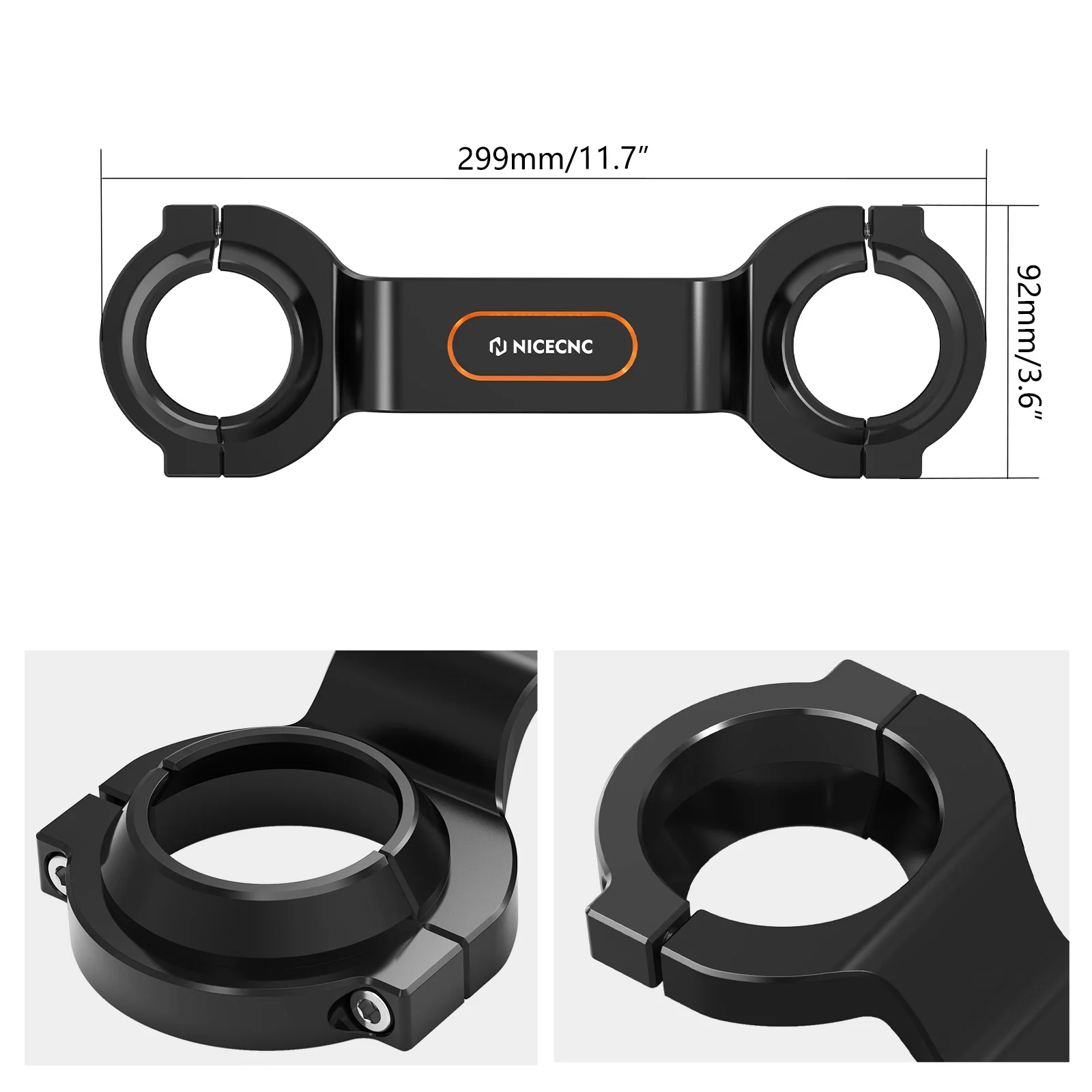 NICECNC Vorderradgabelstrebe für Harley Sportster Iron 883 XL883N 1200 XL1200NS Sportster 883 XL883L Sportster 1200 XL1200C Dyna Low – Detail 2