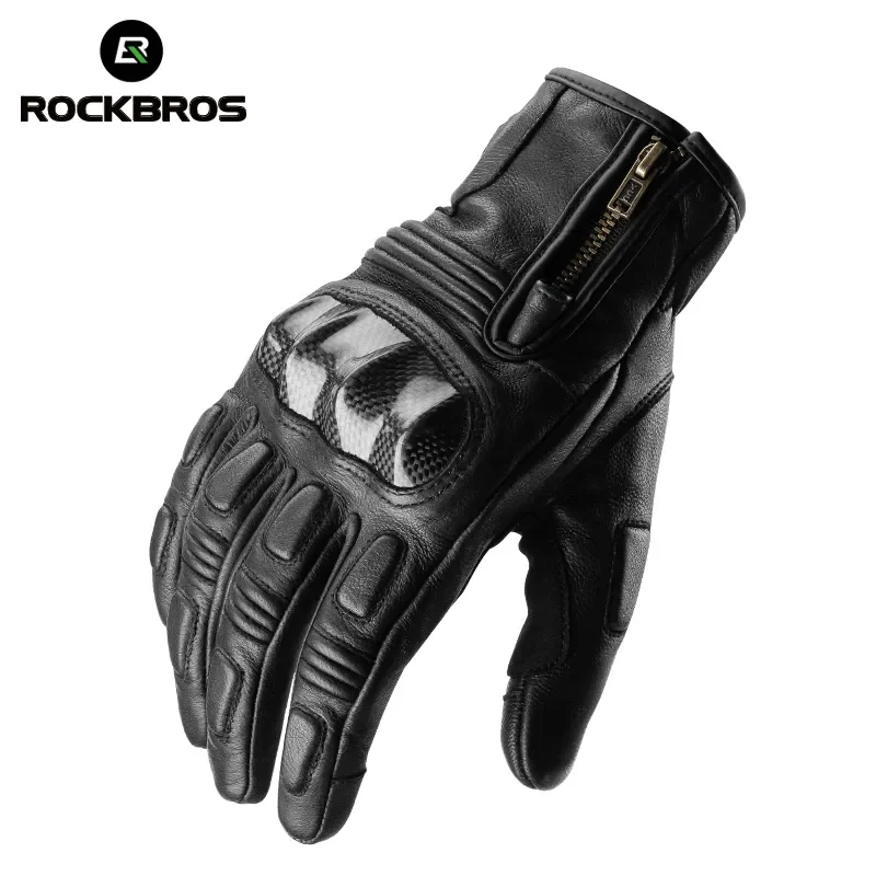 ROCKBROS Bicycle Gloves Full Finger Racing Gloves Motorcycle Tactical Gloves Touch Screen Sports Protection Cycling Bike Gloves