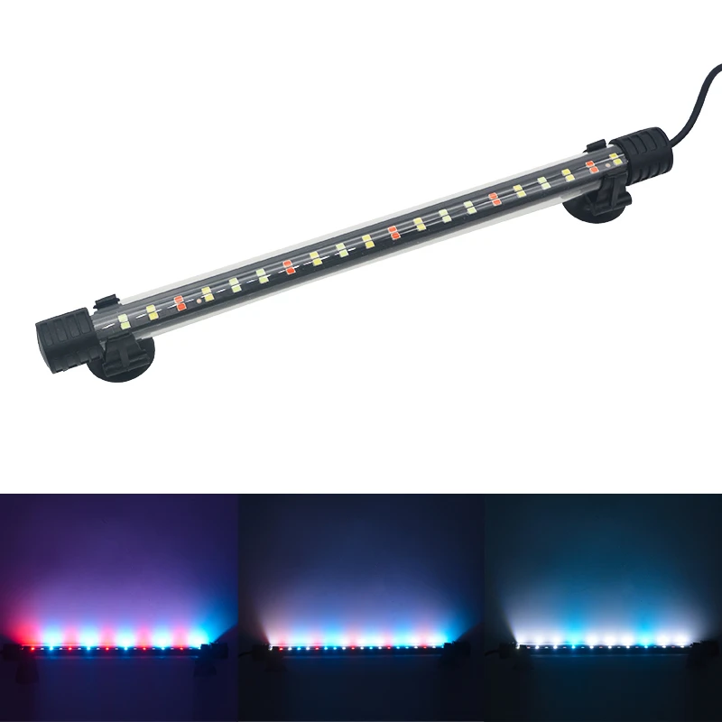 Waterproof LED Aquarium Light Fish Tank Underwater Lamp Clip Light Aquariums Decor Lighting Submersible Lamp Plant Grow 220-240V