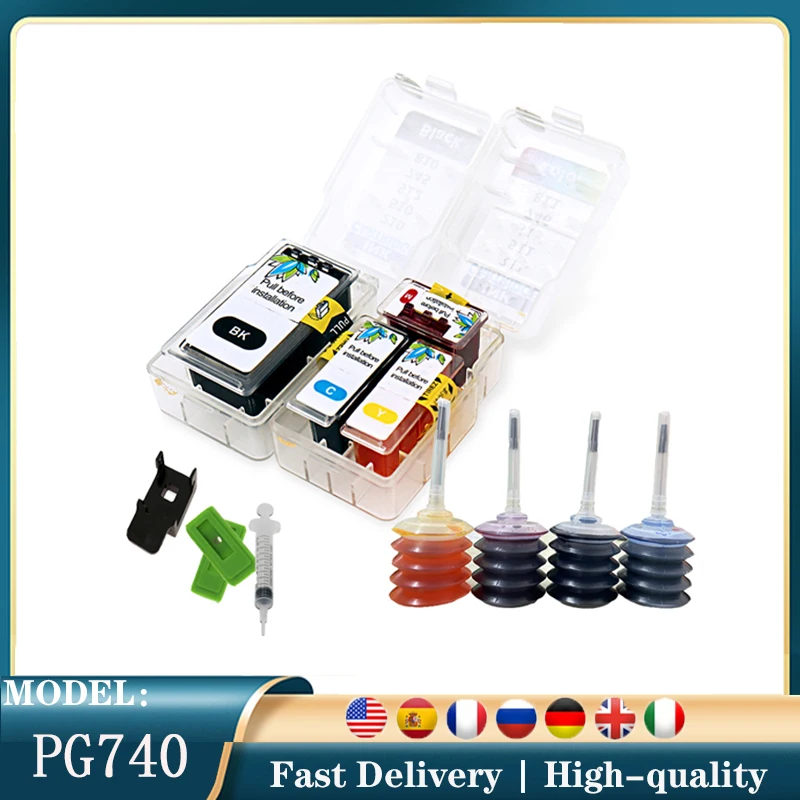 smart cartridge rifll kit for canon PG-740 CL-741 ink cartridge For canon pixma MX517 MX437 MX377 MG4170 MG3170 MG2170