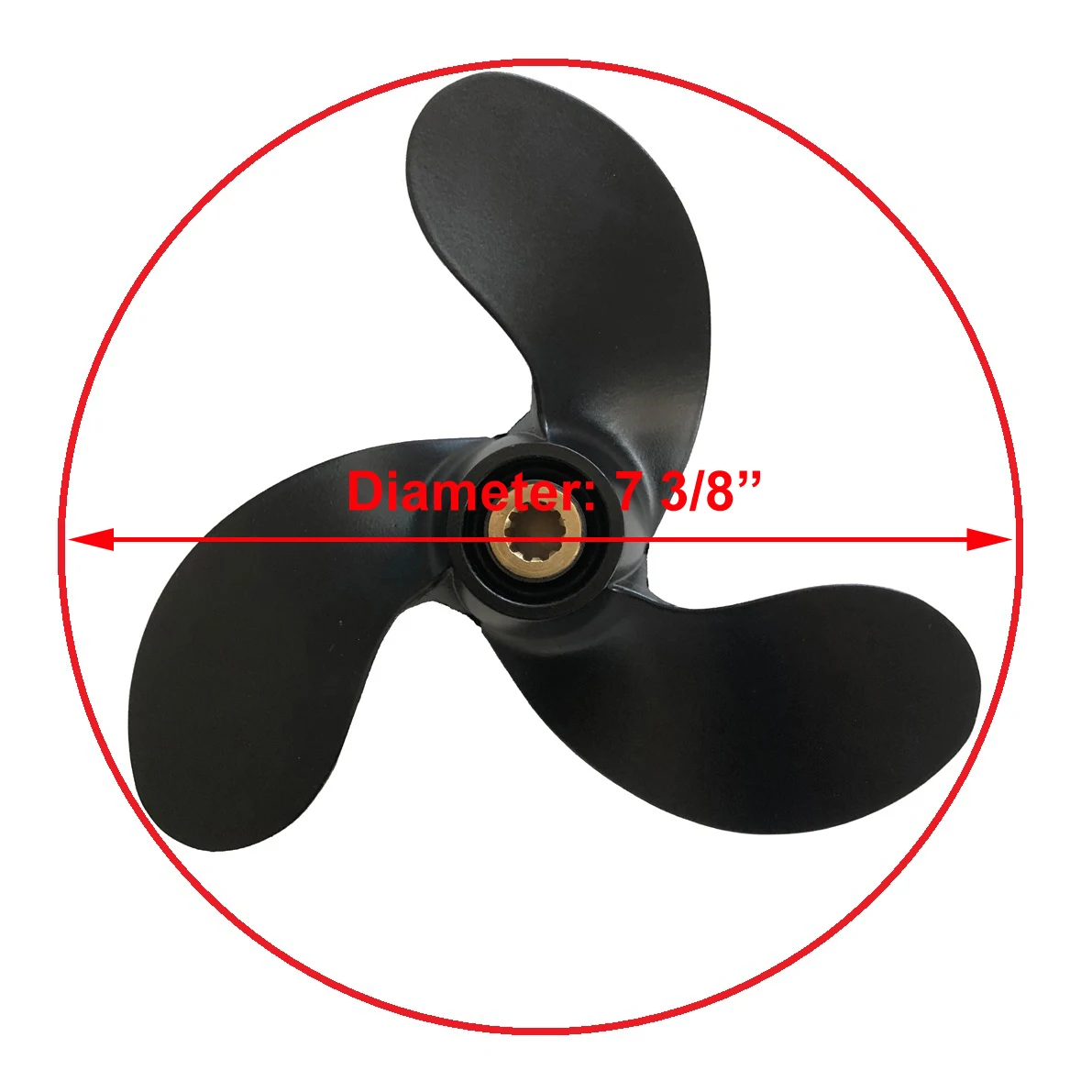 Boat Propeller 58110-97JA0-019 for Suzuki Outboard Engine Motor 2.5hp DF2.5 A520 S2.5