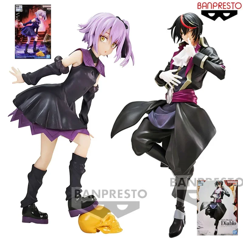 BANPRESTO Original That Time I Got Reincarnated As A Slime Anime Figure Violet Diablo Action Figure Toys for Kids Birthday Gifts