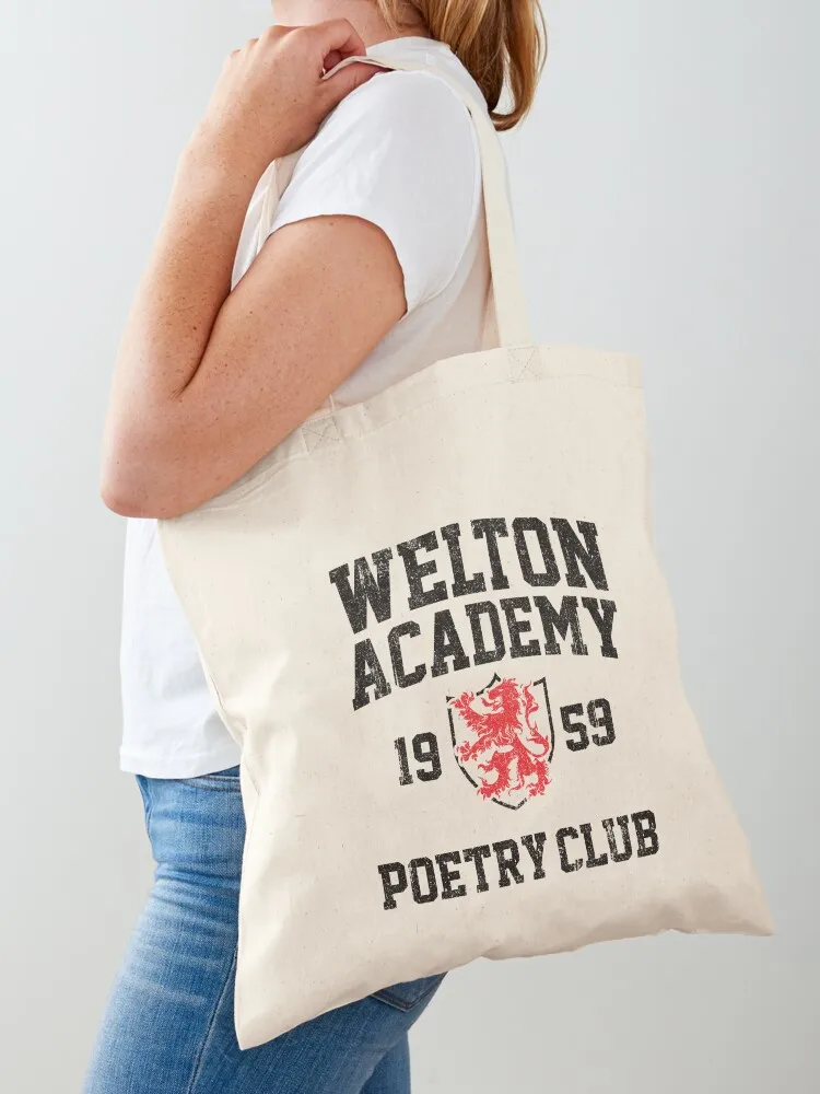 

Welton Academy Poetry Club (Variant) Tote Bag Beach bag bags for women Canvas stote bag Women's bags