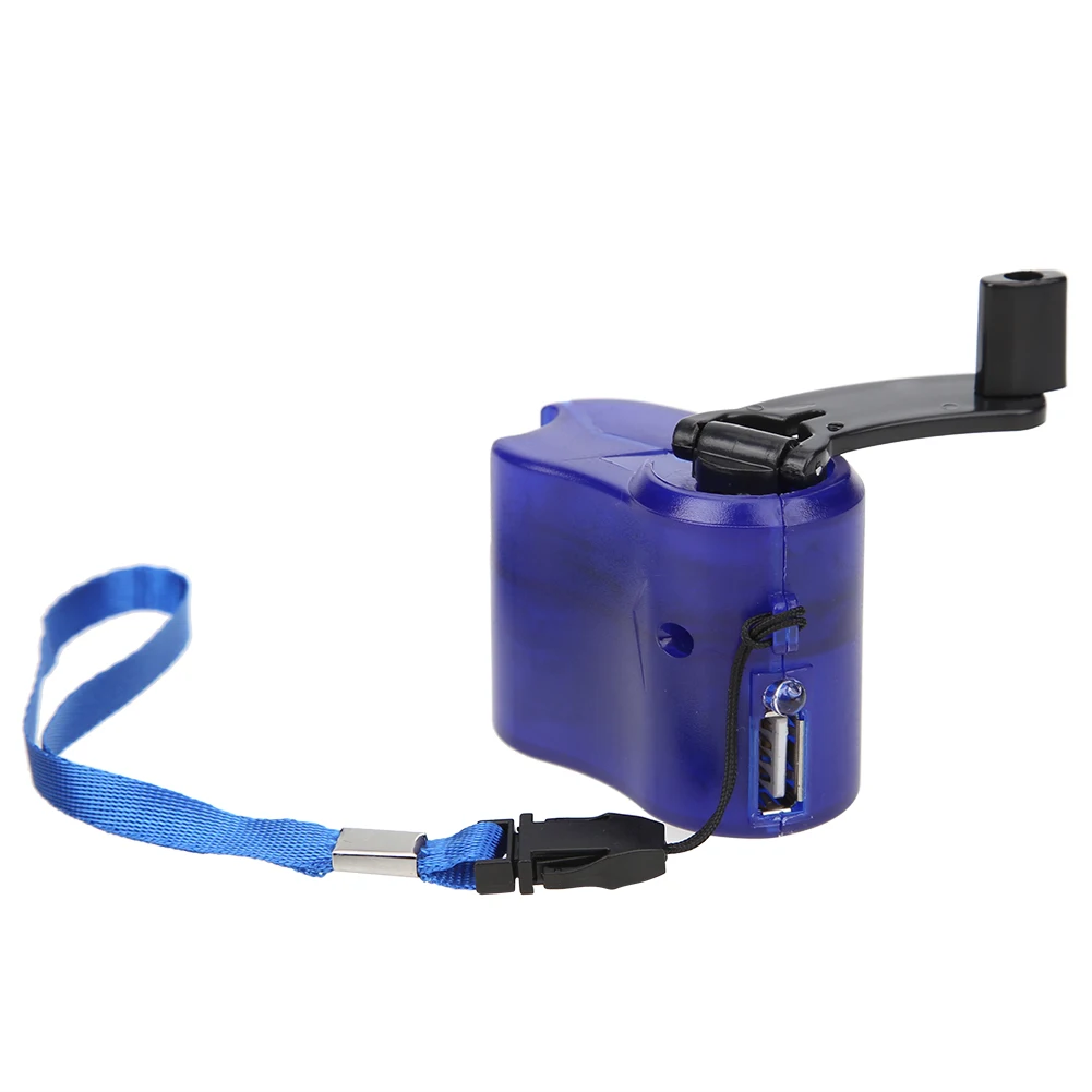 USB Mobile Phone Emergency Charger Portable Hand Crank Power Dynamo for Outdoor Camping Travel Charger Tools Accessories