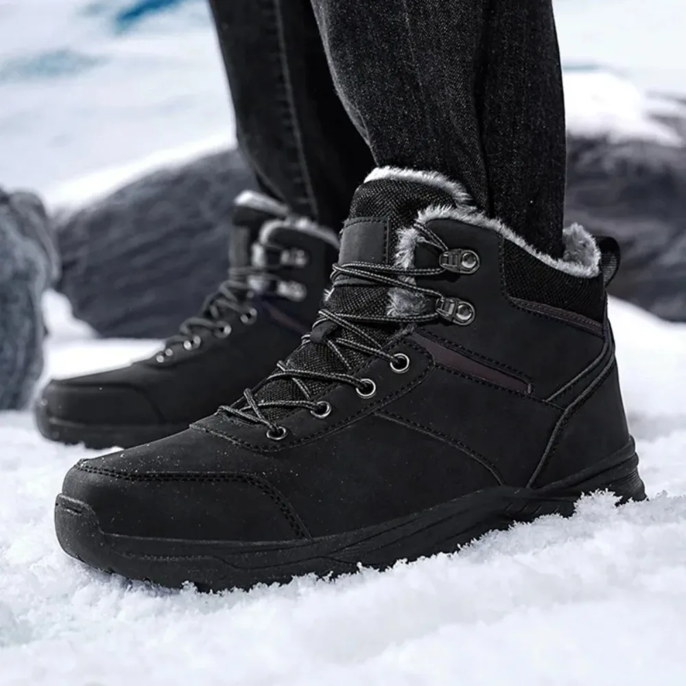 

2025 snow boots men winter boots keep warm plush boots hiking boots men casual shoes men mountain snow boots