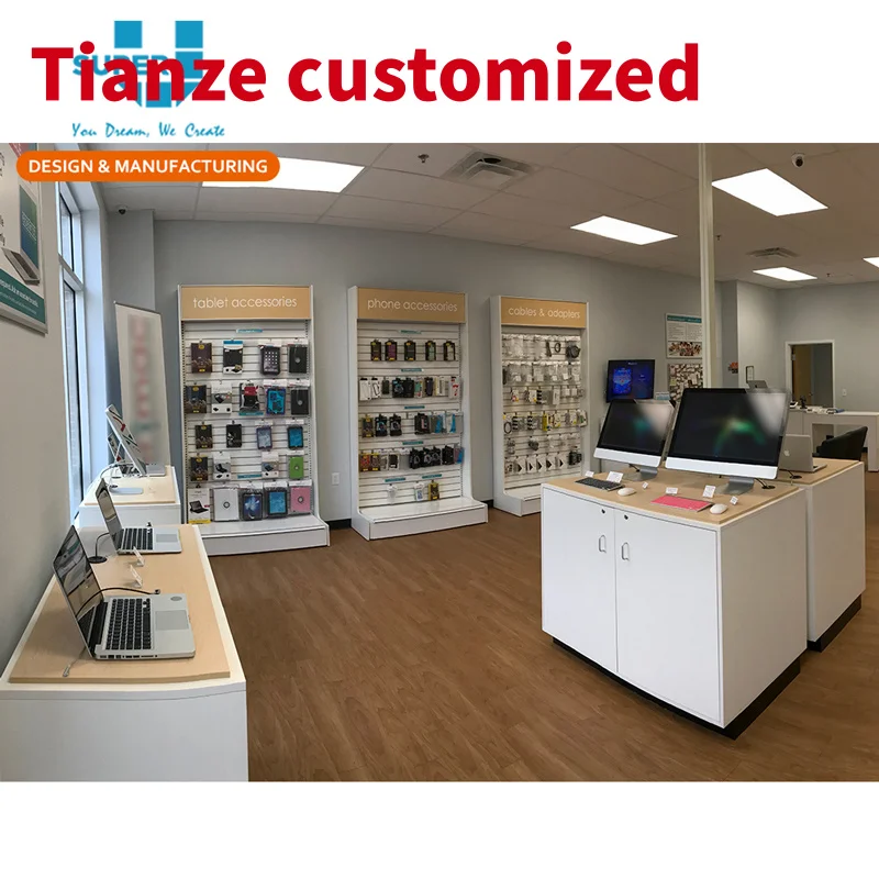 

(customized)Computer Shop Furniture Design Customized Design Retail Display Furniture Computer Shop