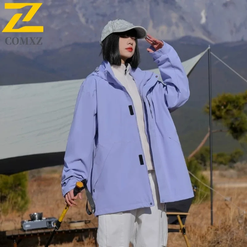 

COMXZ Comfort Mens Jacket Outdoor Travel Thick Warm Parka Leisure Pure Color Design Light Cold Proof Winter New Windbreaker