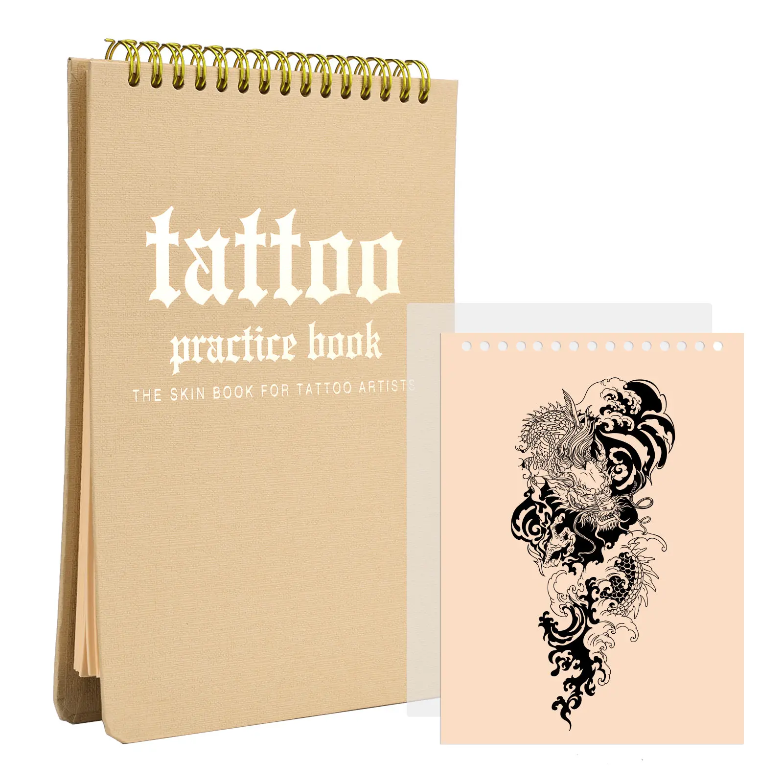 Blank Tattoo Practice Skin Book 1MM Soft Skin Type Permanent Makeup Accessories for Beginners and Experienced Artists