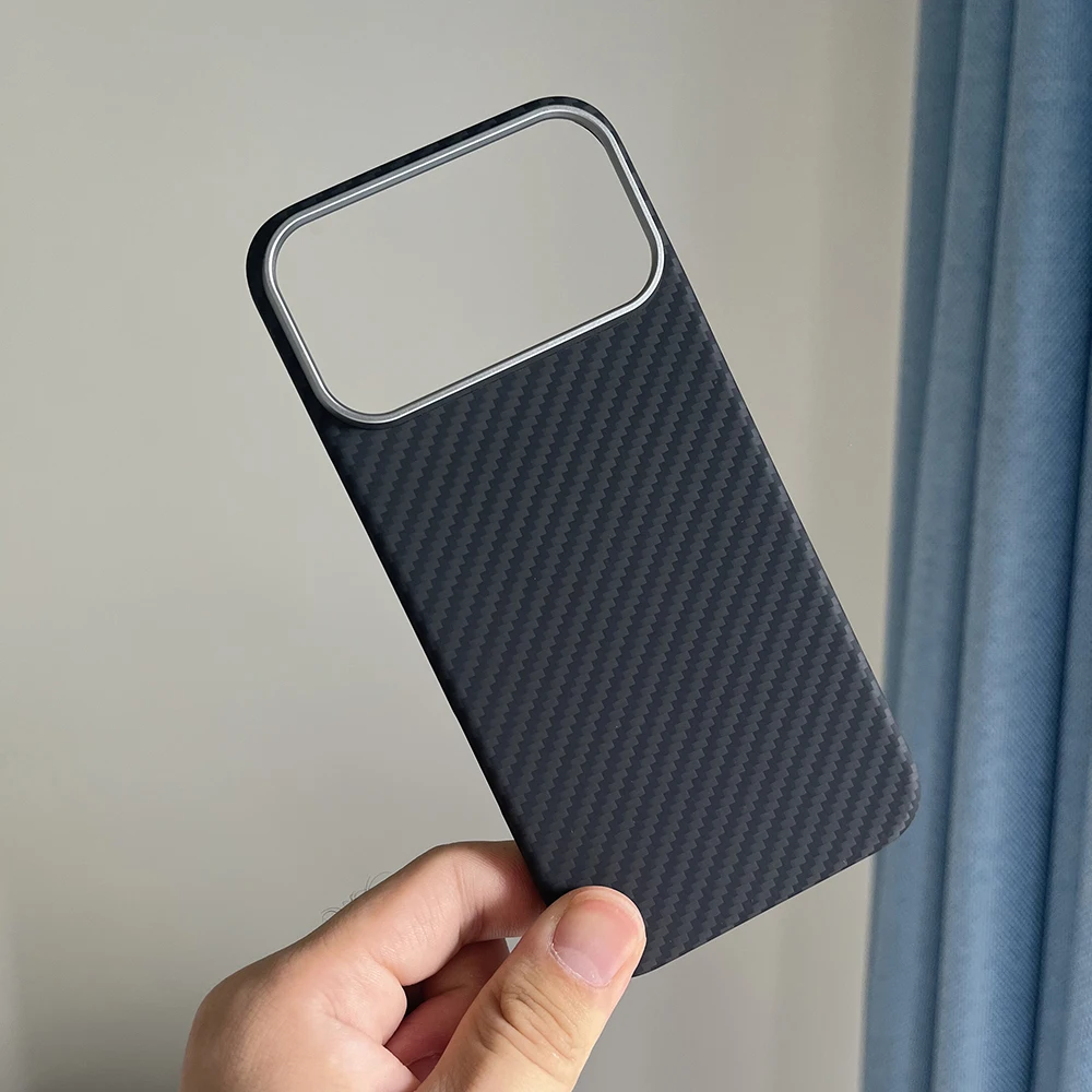 Really Carbon Fiber Case for IPhone 17/16 pro Max Phone Case Ultra Thin light Aramid Fiber for IPhone 17/16 Pro Carbon Cover