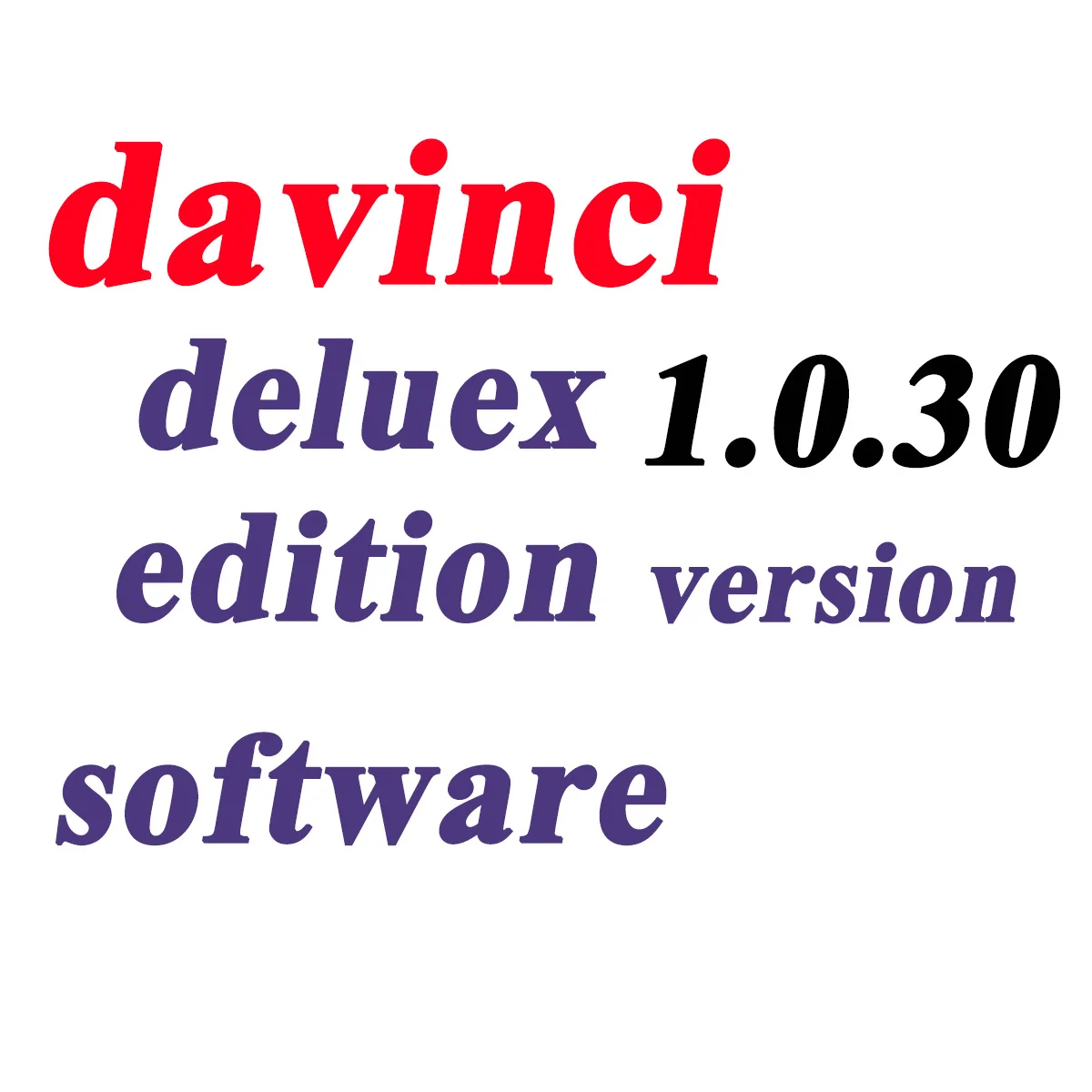 

Программное обеспечение Davinci 1.0.30 Жетон не требуется
