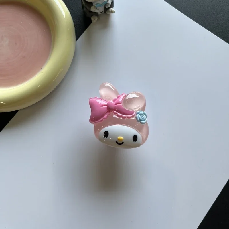 Soquete aperto tok anel de dedo suporte do telefone sanrio melodia kuromi pochacco para iphone samsung xiaomi griptok suporte dobrável