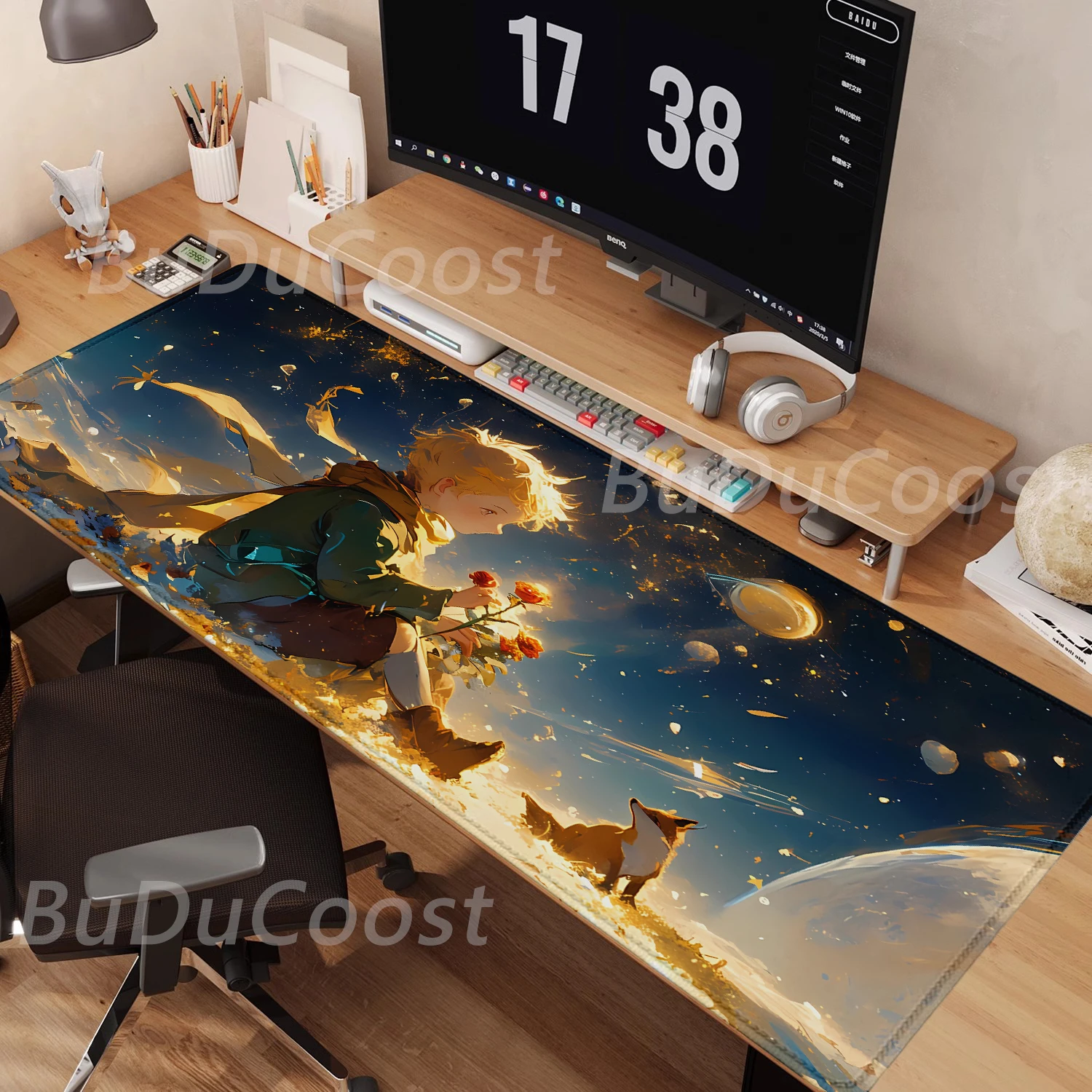 O Pequeno Príncipe-Rubber Mouse Pad com Bloqueio Edge, Office Computer Mouse Pad, Impressão de Alta Definição, Desktop Games, XXL, 900x400