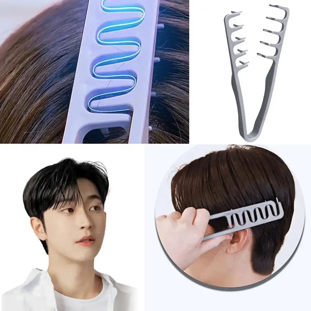 Volumengebender Haarstyling-Kamm mit breiter Zahnung, Lockenwerkzeuge, flauschige Textur für Männer, ideal für alle Haartypen, Haarstyling-Werkzeuge