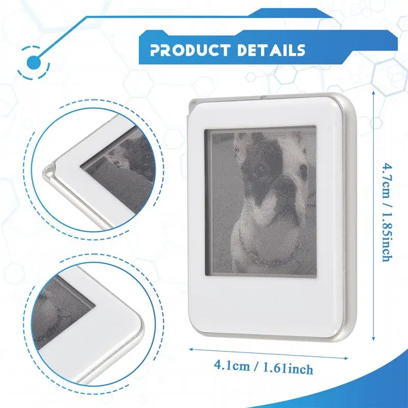 DIGIT-NFC Function Keyring 1.54-Inch Three Color Display Screen Image Wireless Transmission Keychain Ink Screen