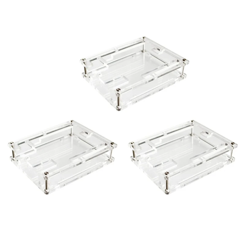 3X Box Enclosure Transparent Case For Arduino UNO R3