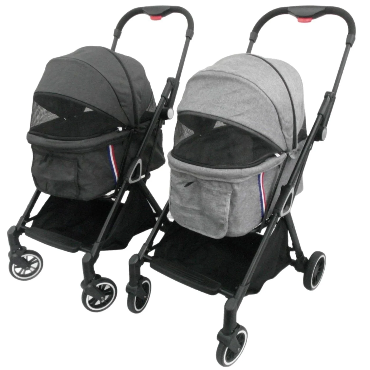 2026 Cart Carrier for Travel Travel Bag Pet Stroller Ca t Dog Teddy Stroller One Key Fold Travel Trolley Pet Carriers Product