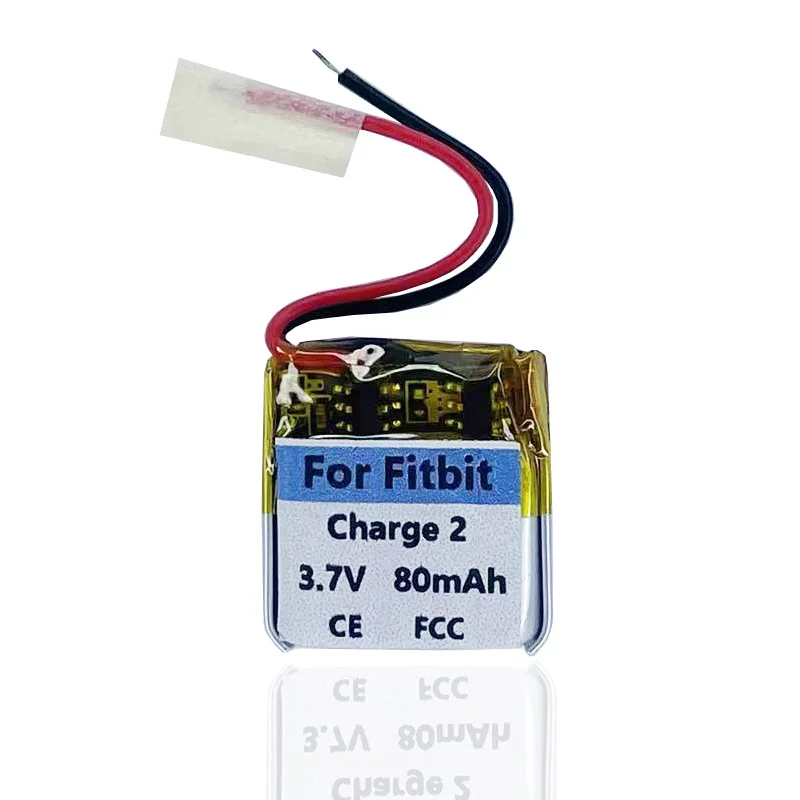 يستبدل الأصلي بطارية 80mAh LSSP411415 لشحن Fitbit 2 Charge2 ساعة ذكية بطاريات بطاريات AKKU