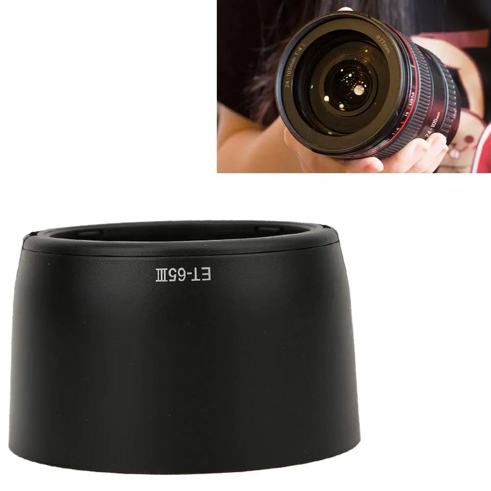 ET-65III Lens Hood for Canon EF 85mm f/1.8 USM 100mm f/2, SF EF 135mm f/2.8 Lens Hood ET65 III ET 65 III