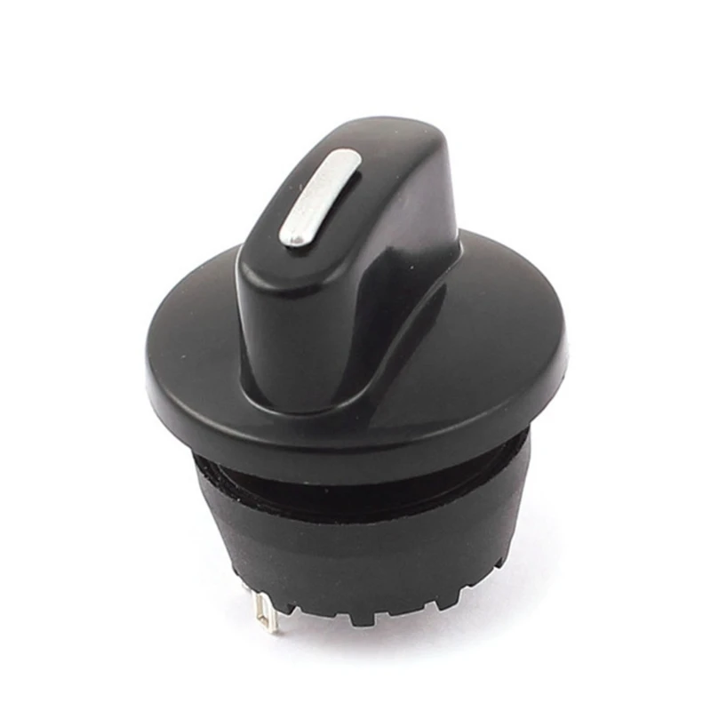 Fan Selector Drehschalter mit Schwarzen Knopf Gouverneur Ersatz Arbeitet mit Home Elektrische Geräte 4-position 3-geschwindigkeit
